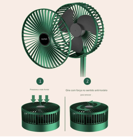 Складаний Настільний Вентилятор Акумуляторний Folding Storage Fan USB 36 см, 3 режими обдування Одеса