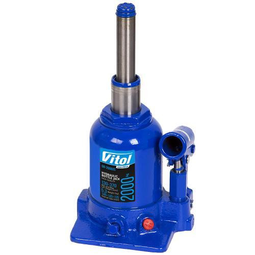 Гидравлический телескопический домкрат 2 тонны, 2 цилиндра, высота подъема от 150 до 370 мм, 5,3 кг (DB-20002C/TF0202) Харьков - изображение 4