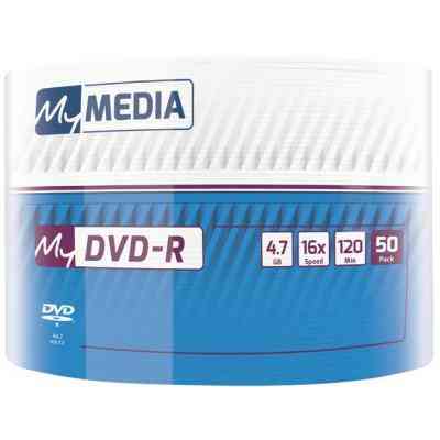 Диск DVD MyMedia DVD-R 4.7GB 16X Wrap MATT SILVER 50шт (69200) Винница