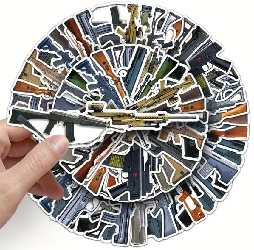 Наклейки,Стикеры оружие.Водонепроницаемые виниловые наклейки, стикерпак, наклейки военная тематика,  Киев - изображение 3