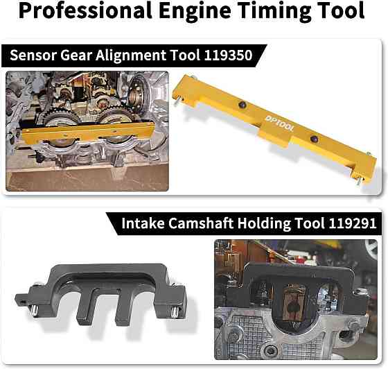 Набір інструментів для синхронізації двигуна HTA1003 чорний для BMW N42 N46 N46T фіксатори распредвала регулювання фаз ГРМ Київ
