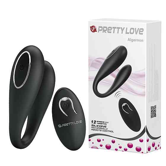 Вибратор для пар PRETTY LOVE Algernon с пультом, чёрный Sex Aura Киев