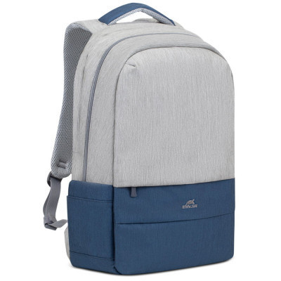 Рюкзак для ноутбука RivaCase 17.3" 7567 Prater, Grey / Dark Blue (7567Grey/DarkBlue) Винница - изображение 10