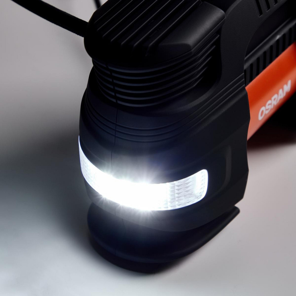 Компресор автомобільний двопоршневий OSRAM OTI830 12В 180W, LED дисплей, автостоп Харків - фото 7