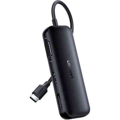 Перехідник USB2.0 Type-C to VGA V1.2/HDMI V2.0b/DP V1.2a CM260 black Ugreen (60568) Вінниця