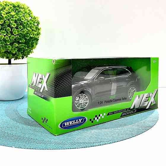 Машина Welly Nex Porsche Cayenne 1:24 інерційна відкриваються двері Вид 2 Чорна (24092W) Чернігів