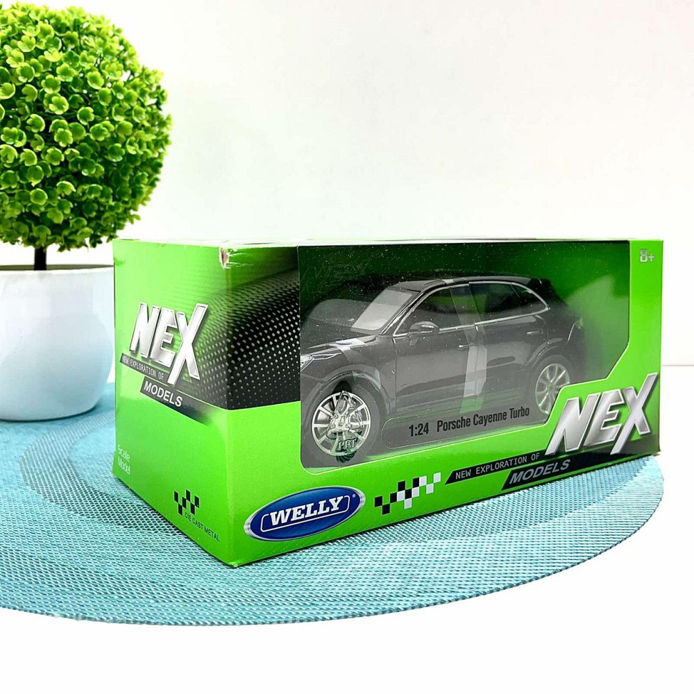 Машина Welly Nex Porsche Cayenne 1:24 інерційна відкриваються двері Вид 2 Чорна (24092W) Чернигов - изображение 6