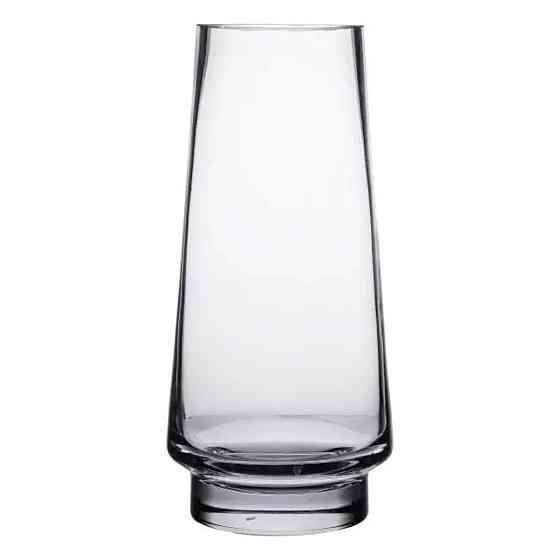 Декоративная стеклянная ваза для цветов 21 см Киев