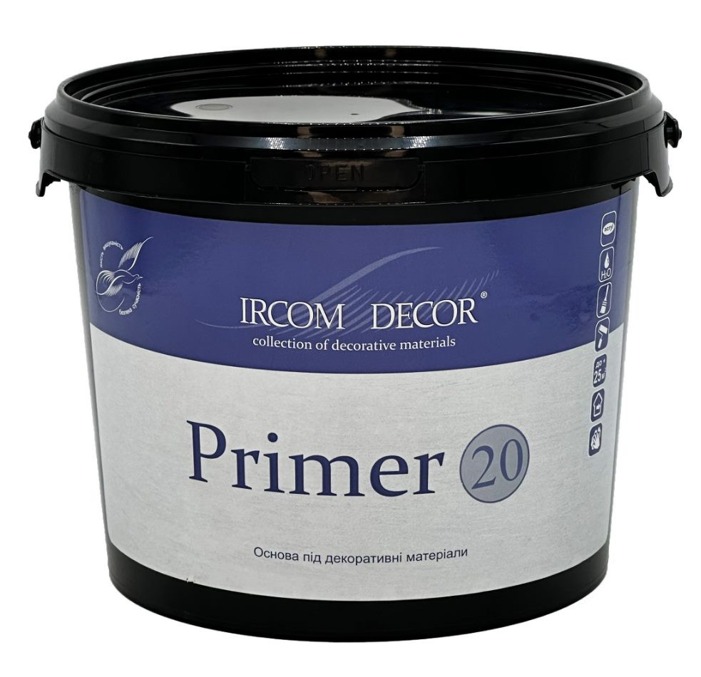 Грунтовка адгезійна для декоративних матеріалів IRCOM DECOR Primer 20 0.8 л Киев - изображение 2