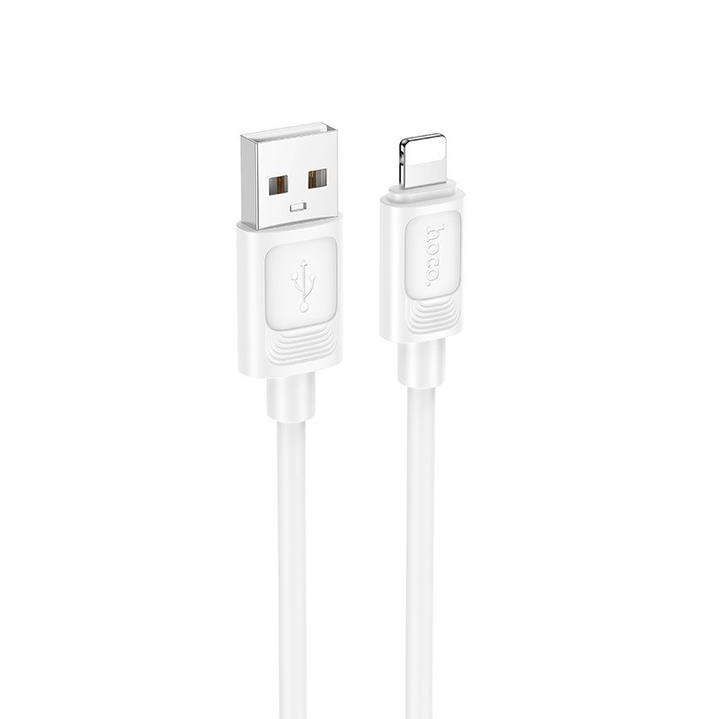 Кабель HOCO X122 Benefit silicone charging data cable iP White Київ - фото 1