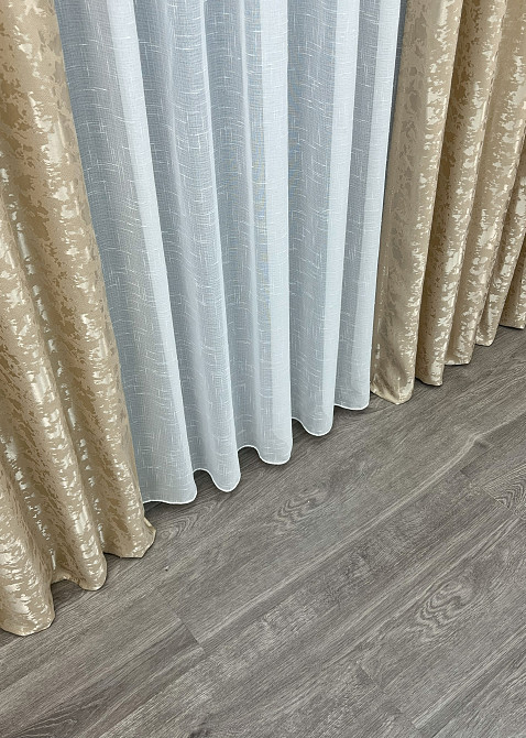 Шторная ткань лен мрамор, коллекция 