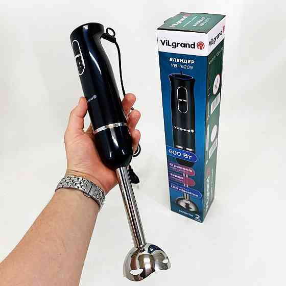 Блендер занурювальний красивий ViLgrand VBH6209 600 Вт, Смузі блендер мейкер Легкий для дому ZI-98 Івано-Франківськ