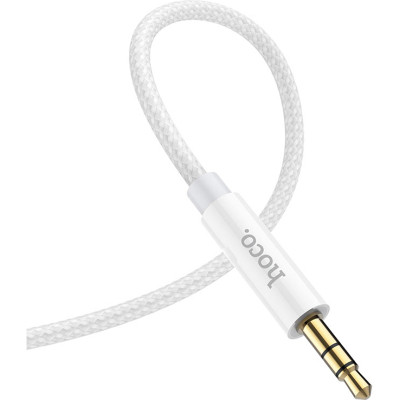 Кабель мультимедійний 3.5mm M to 3.5mm M 1.0m Silver HOCO (6931474759870) Вінниця - фото 3