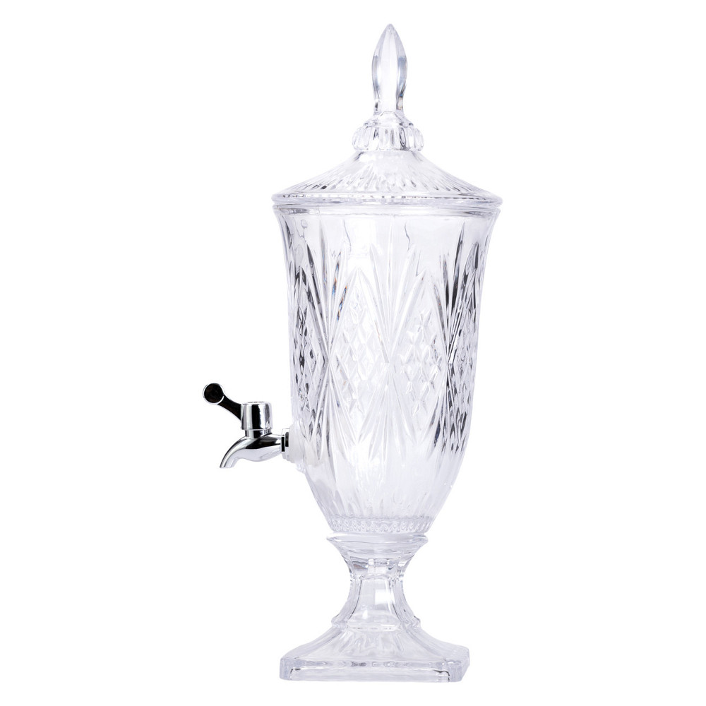 Yiwu Лимонадниця з краном на ніжці скляна для напоїв 2 л 46 см HP-19-15 Коломия - фото 5