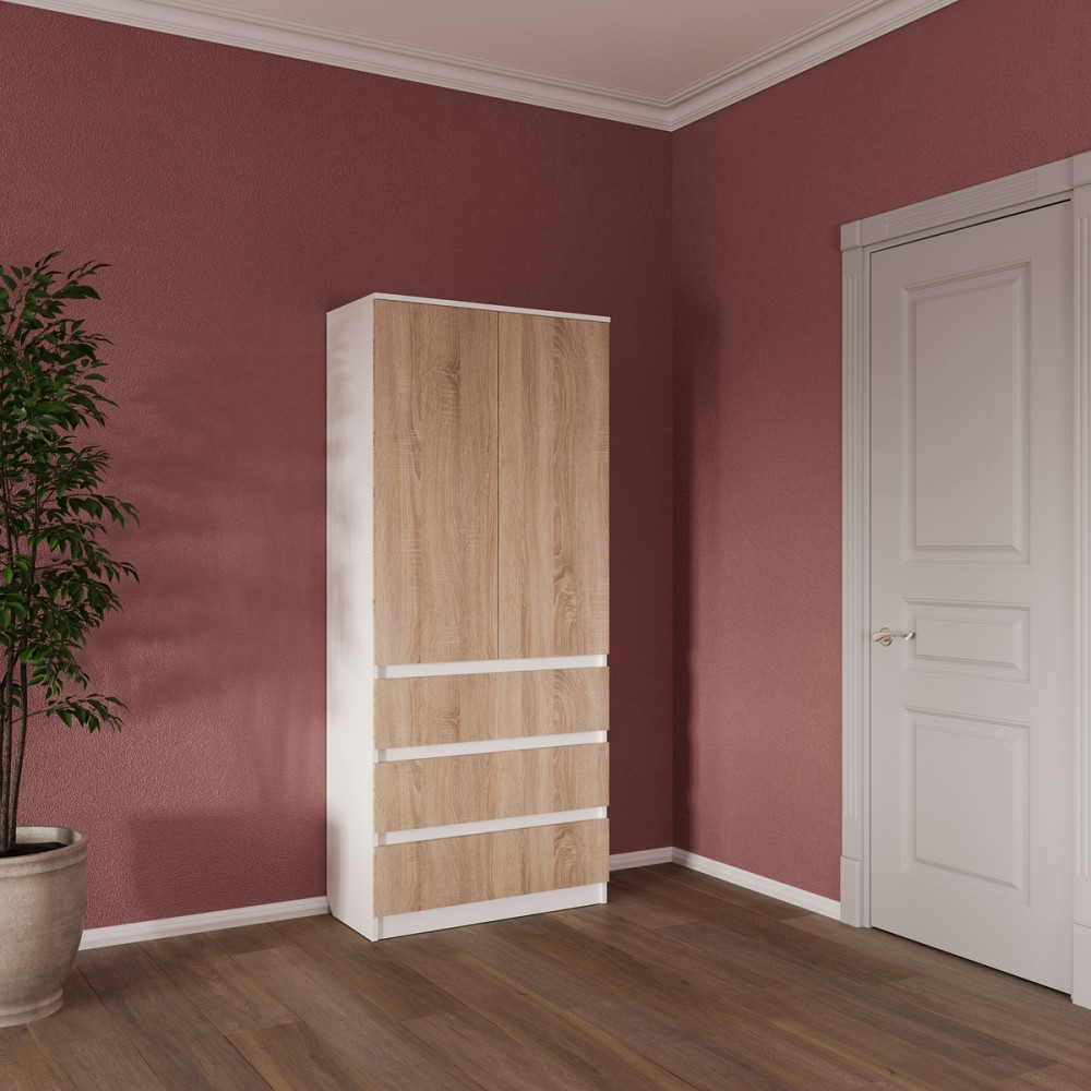 Розпашна шафа Смузі 11 800 білий/сонома Київ - фото 1