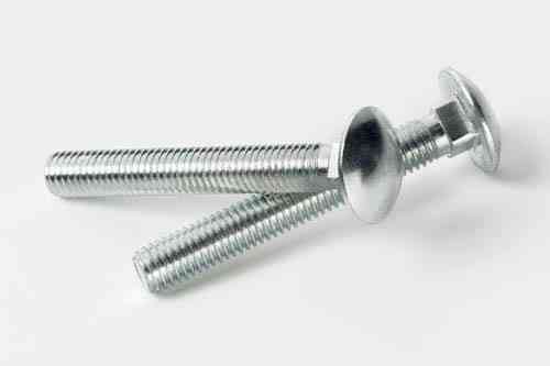 Болт с квадратным подголовником с полной резьбой М6*40 DIN 603 кл. пр. 4,8 цинк белый (пач 50шт) APRO Ровно