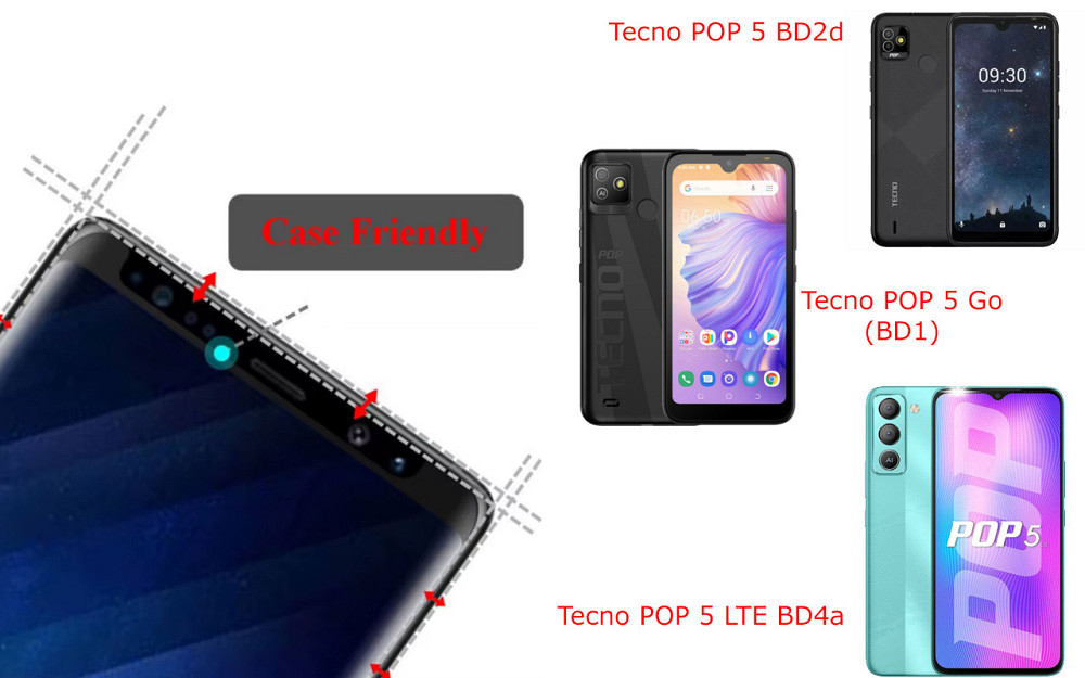 Захисне скло HyperGlass Pro для Tecno POP 5 BD2d, POP 5 Go (BD1), POP 5 LTE BD4a – максимальна чутливість та захист Київ - фото 4