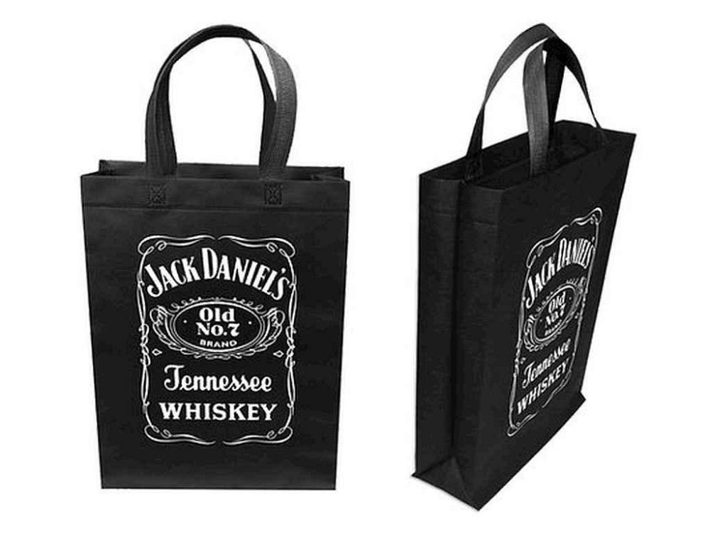 Еко сумка бокс з друком Jack Daniels чорний із замком 320x400x100 до 500мм ТМ ЕCOBAG Київ - фото 1
