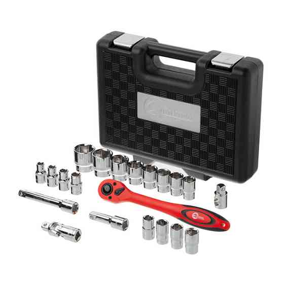 Набір інструментів INTERTOOL 21од., 1/2 ", Cr-V - Все, що потрібно в одному кейсі, Тайвань Львів