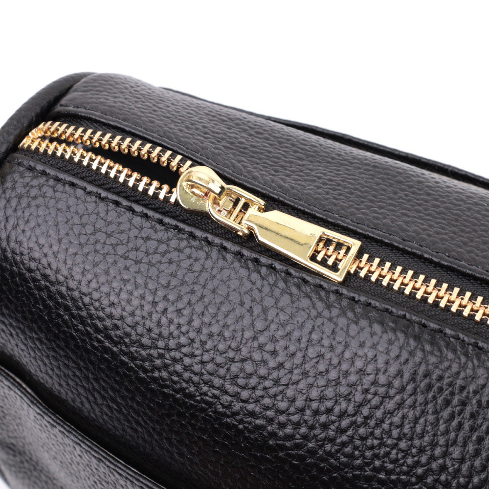 Сумка кросс-боди для женщин на каждый день из натуральной кожи Vintage 22590 Черная Киев - изображение 8