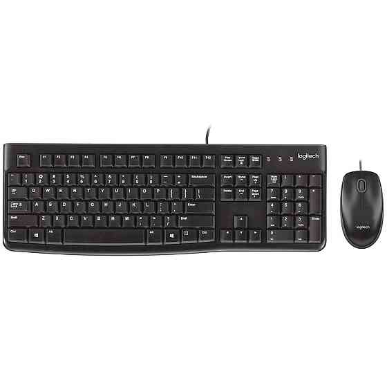 Комплект (клавіатура, миша) Logitech MK120 Black USB (920-002563) Чорний Харьков