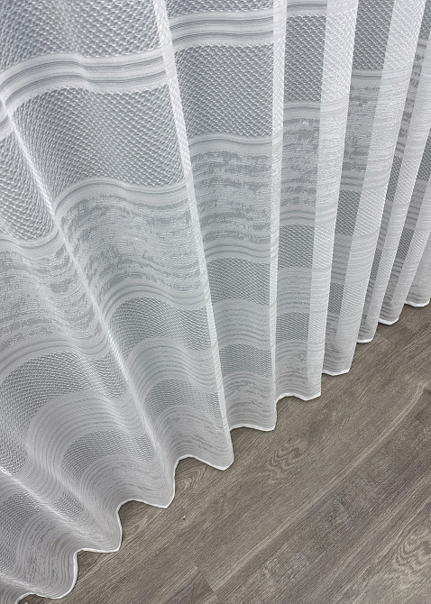 Тюль VR-Textil 1887т Lauren Жакард Білий 300х270 см (42-0840) Київ - фото 8