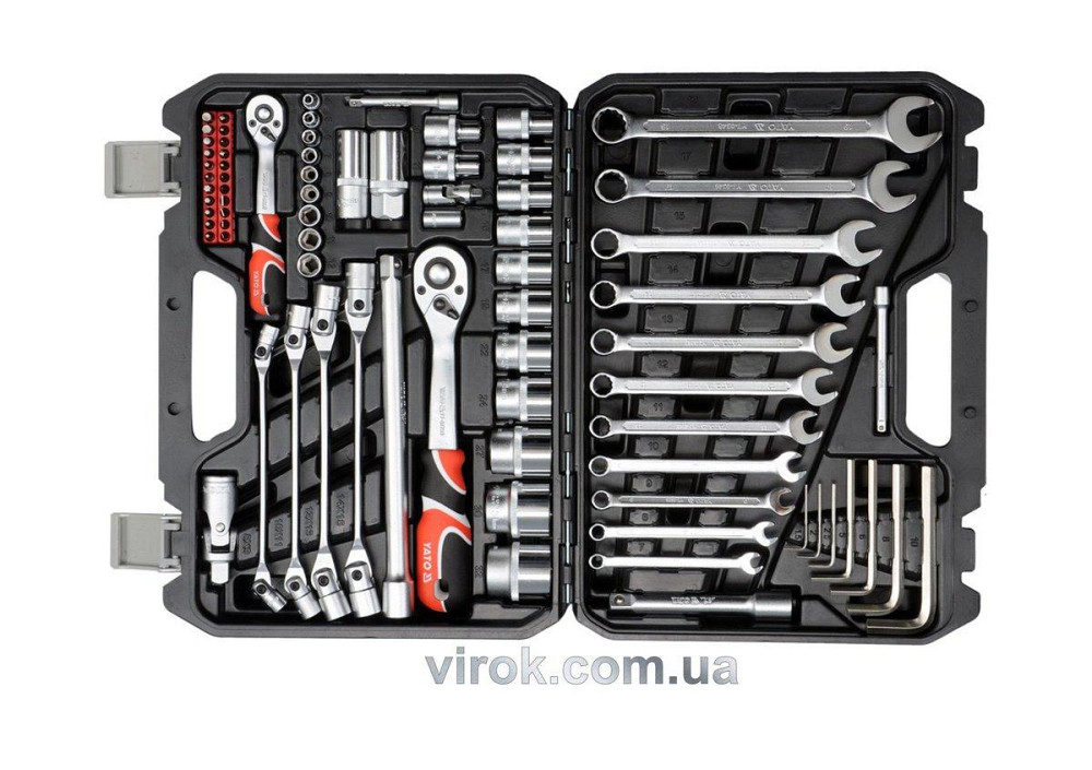 Набір головок торцевих YATO : квадрат 1/2