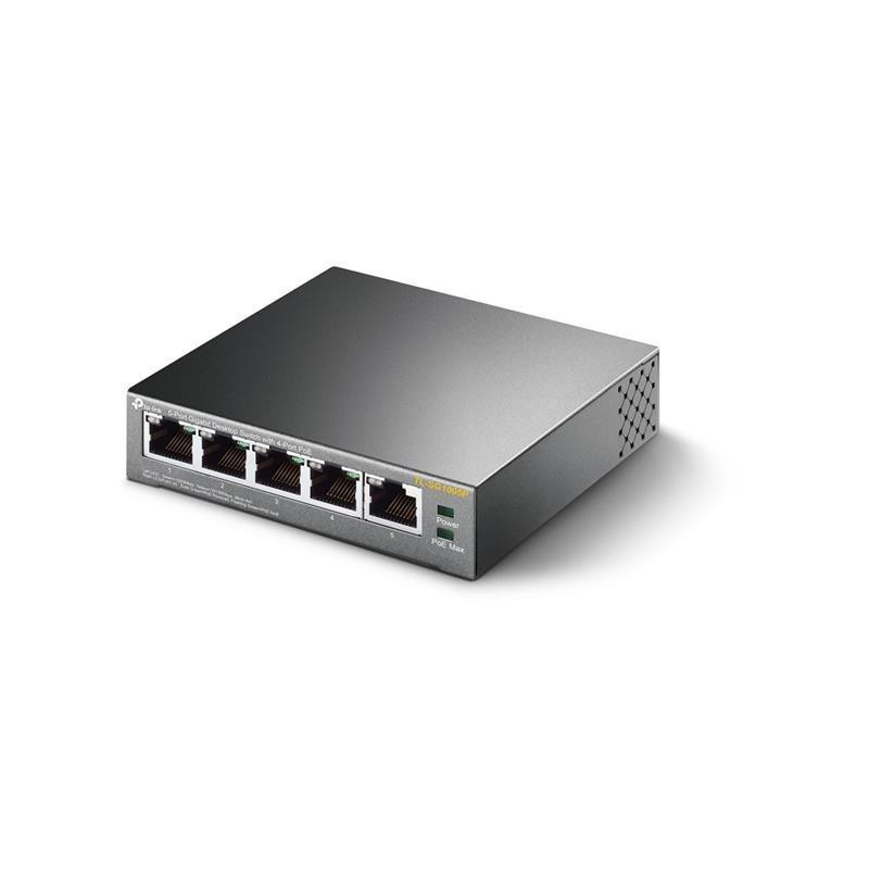 Комутатор TP-Link TL-SG1005P (1хGE, 4xGE PoE, max 53W) Ні Харків - фото 2
