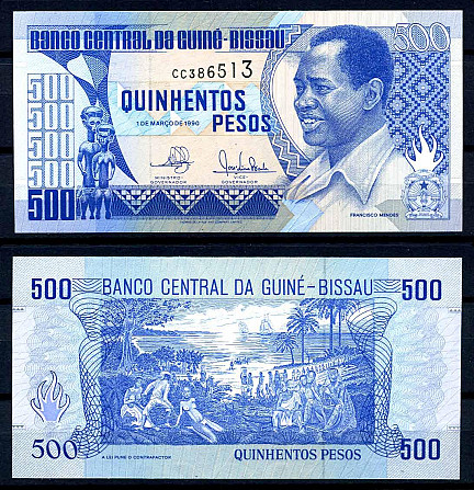 ГВИНЕЯ БИССАУ. 500 песо 1990г. UNC Полтава - изображение 1