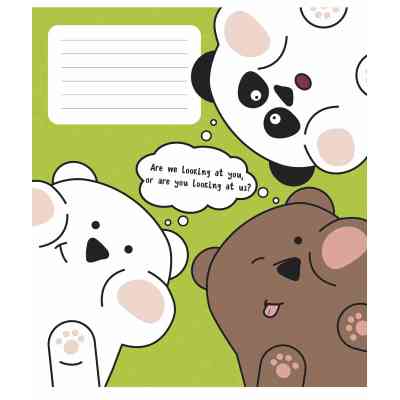 Тетрадь Школярик Animal's memes 12 листов линия (012-3567L) Винница