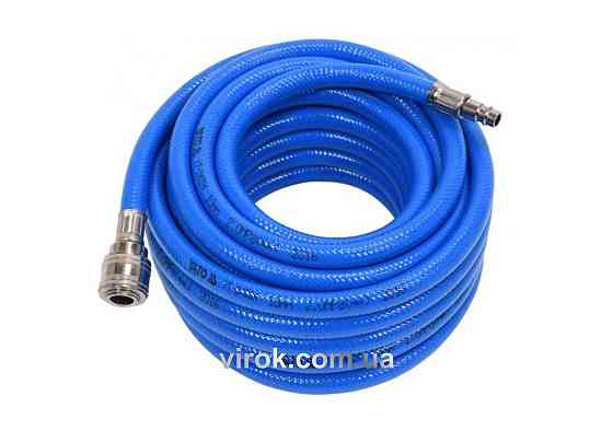 Шланг пневматичний ПВХ YATO з швидкоз'єднув. наконечниками; Ø=10 мм, макс. тиск 20 Bar, l= 10 м [10] Одесса