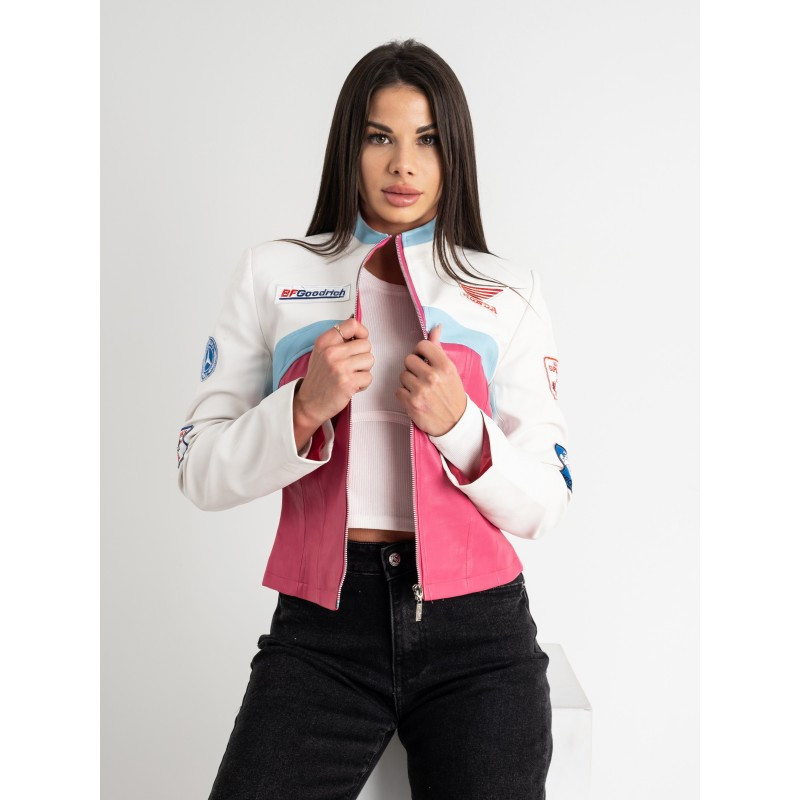 Жіноча куртка Formula 1 Street Racing Еко-шкіра синтепон (розмір L) Київ - фото 6