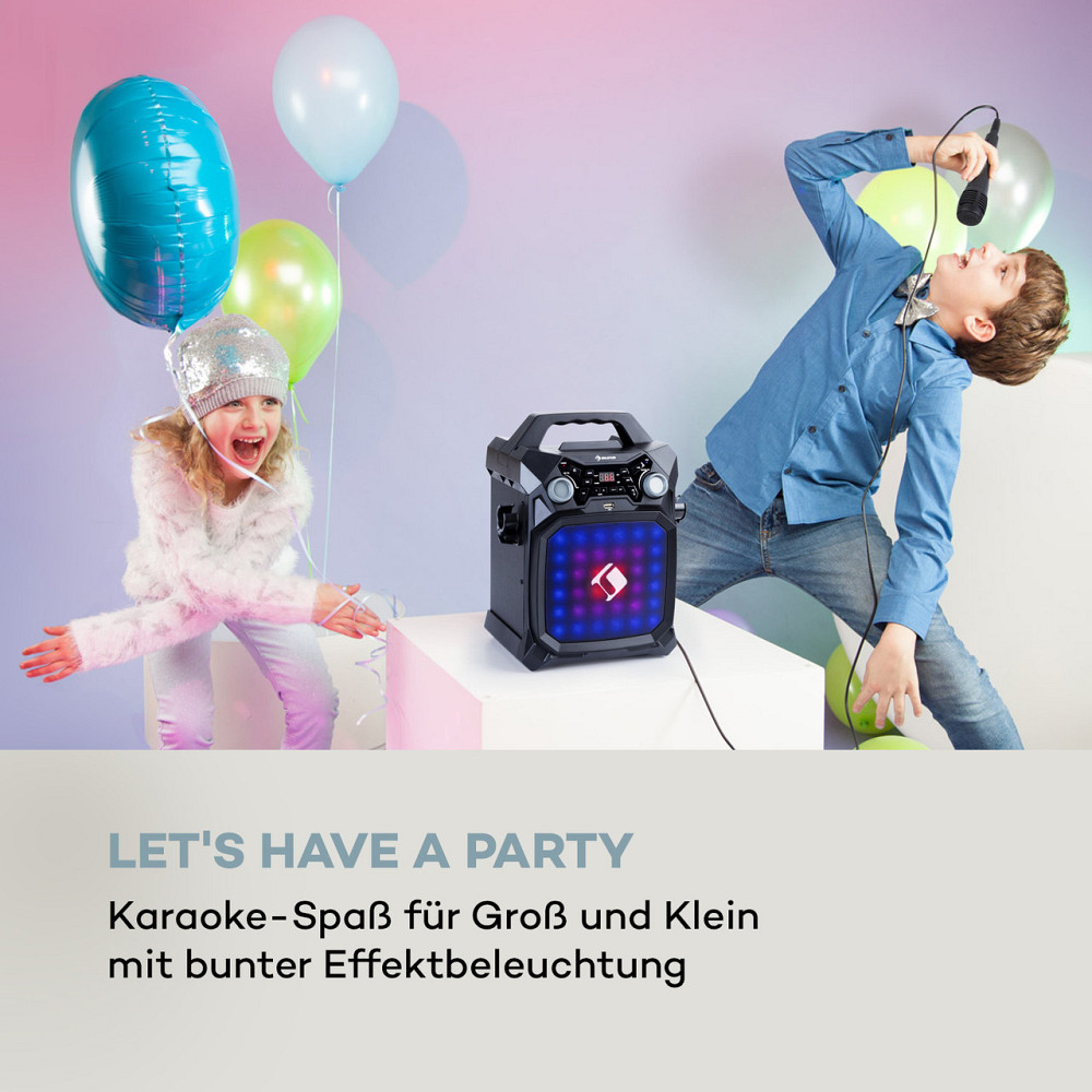 Караоке-система Rockstar LightShow BT USB Line-In/Out 2 x 6,3 мм, черный (Германия, читать описание) Ровно - изображение 2