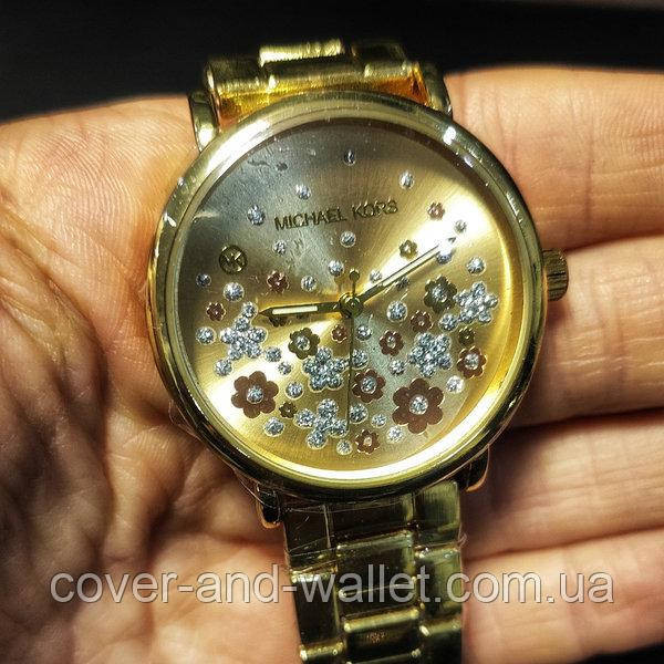 Cтильные женские наручные часы золотистого цвета Киев - изображение 3