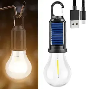 Кемпінгова акумуляторна лампа-підвіс Camping Lamp T-02: водонепроникний LED ліхтар із карабіном та Type-C Одеса