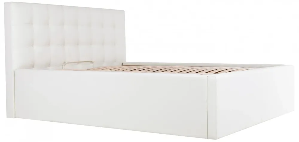Ліжко Chester Comfort з високими царгами 120 х 200 см Fly 2200 З підйомним механізмом та нішою для білизни Білий Київ - фото 1