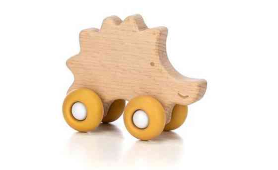 Дерев`яна іграшка FreeON їжачок на силіконових колесах Київ