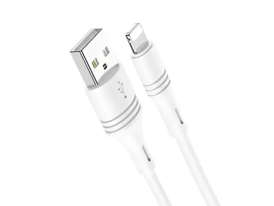 Кабель USB - Lightning Borofone BX59 Defender 1м 3А швидка зарядка для iPhone iPad шнур із чіпом захисту Одеса