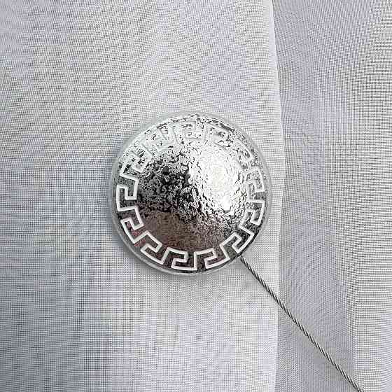 Магниты для штор и гардин Афина 2 шт Серебристый (81-271) Киев