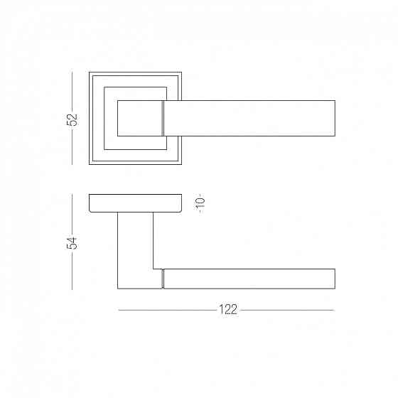 Ручка A-2004 SN/CP Матовий нікель/полірований хром Київ