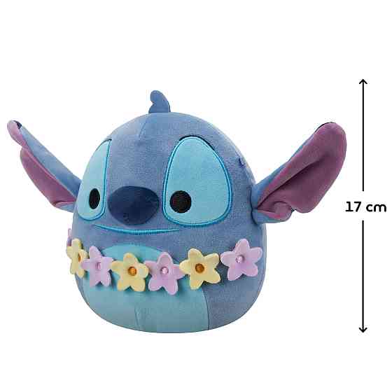 М'яка іграшка Squishmallows серії Disney - Стіч в гавайських леях (17 см) Дніпро