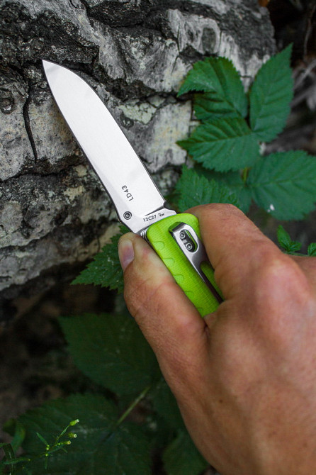 Багатофункціональний ніж Ruike Trekker LD43, (8.5 см) 12C27 / G10 зелений, 15 інстр. Київ - фото 6