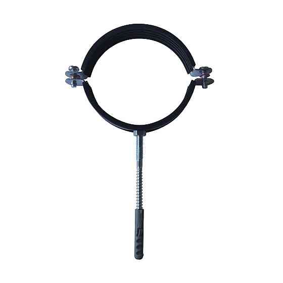 Хомут трубний (в зборі) 6″, 158-168мм, з гвинтом 10х120 та дюбелем (000010707) Київ