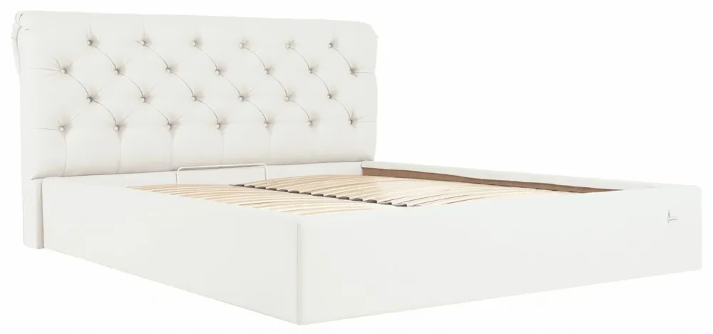 Кровать Двуспальная London Comfort 180 х 200 см Fly 2200 С подъемным механизмом и нишей для белья Белый Днепр - изображение 2