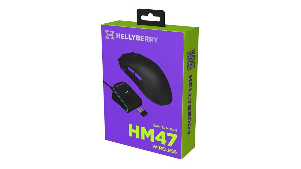 Миша бездротова Hator Hellyberry HM47 Wireless Black/Violet (HM47_black_violet) ( 22300 ) Харьков - изображение 10