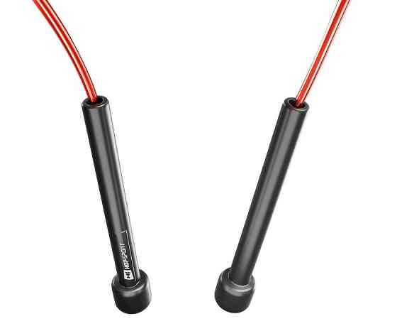 Скакалка Hop-Sport Crossfit NEW з пластиковими ручками HS-P025JR червона Київ