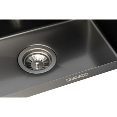 Мийка кухонна GRANADO Under top max STEEL S201 black honeycomb (GS07201BH) Вінниця - фото 9