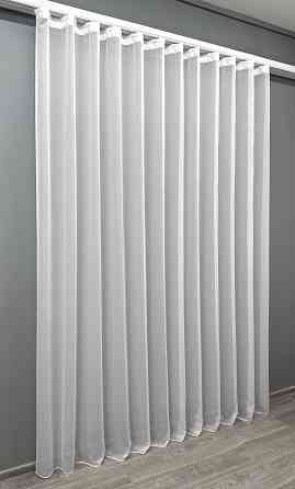 Тюль VR-Textil Вуаль 1903т Шифон однотонный Теплый белый 400х250 см (43-315) Киев