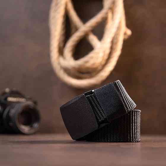 Текстильный ремень Vintage 20540 Черный Киев