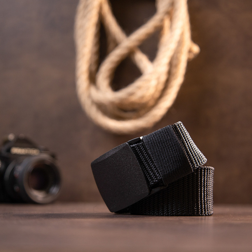 Текстильный ремень Vintage 20540 Черный Киев - изображение 2